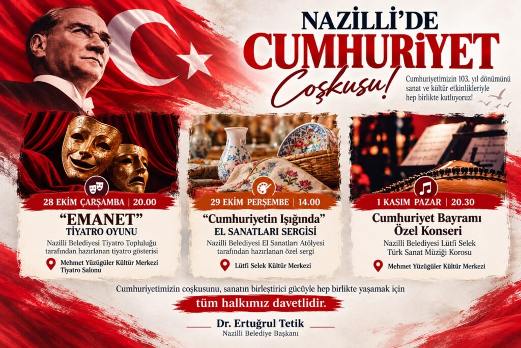 Nazilli’de Cumhuriyet’in Işığında El Sanatları Sergisi Açılıyor
