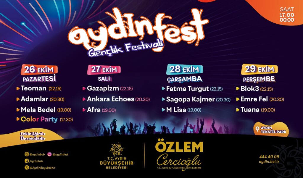 Aydınfest İçin Geri Sayım Başladı: Başkan Çerçioğlu Tüm Vatandaşları Festivale Davet Etti