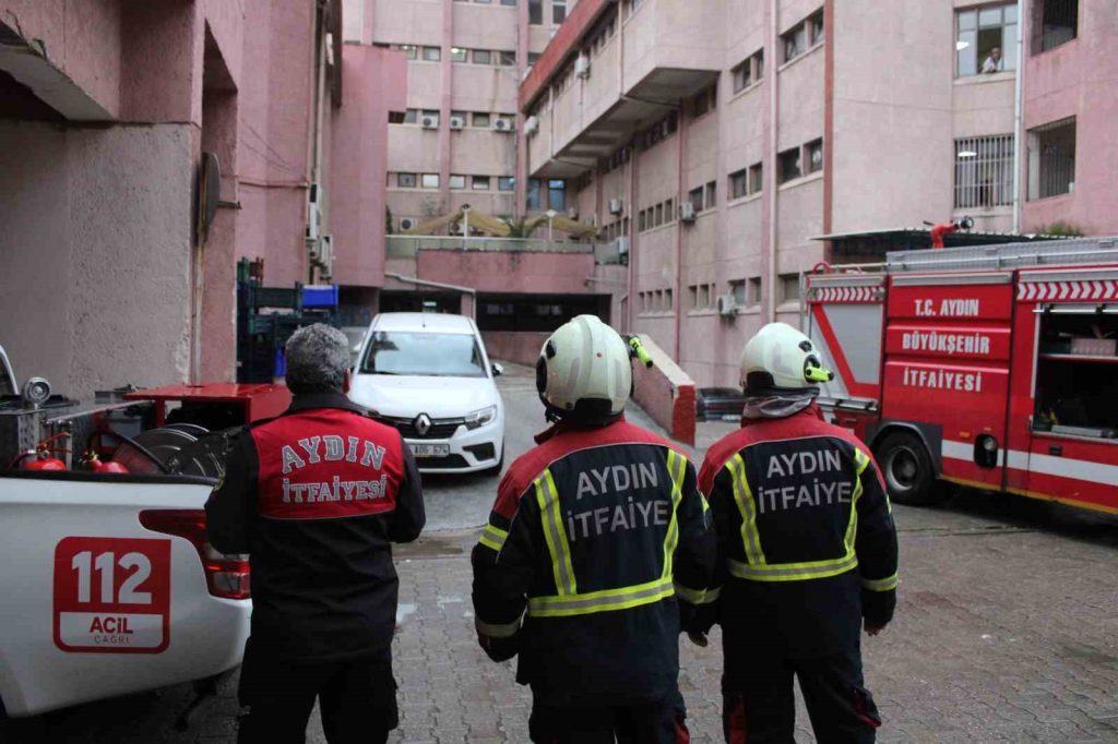Aydın Devlet Hastanesi’nde yangın paniği