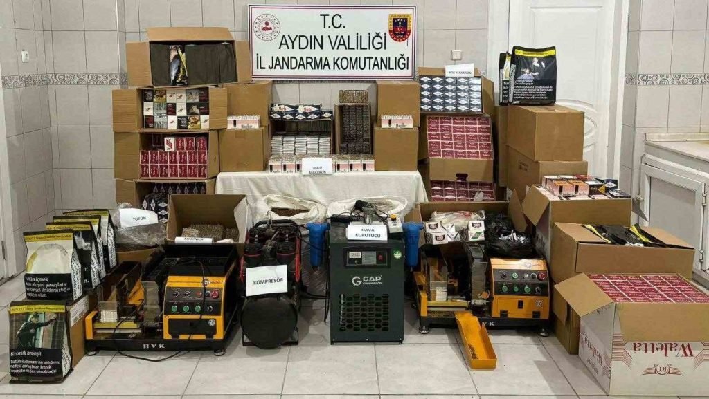 Bozdoğan’da 99 bin 700 adet makaron ele geçirildi