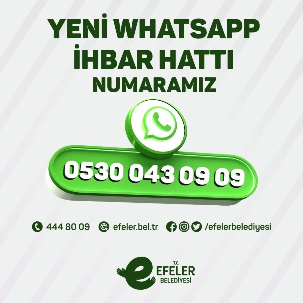 Efeler’in İhbar Hattı güncellendi