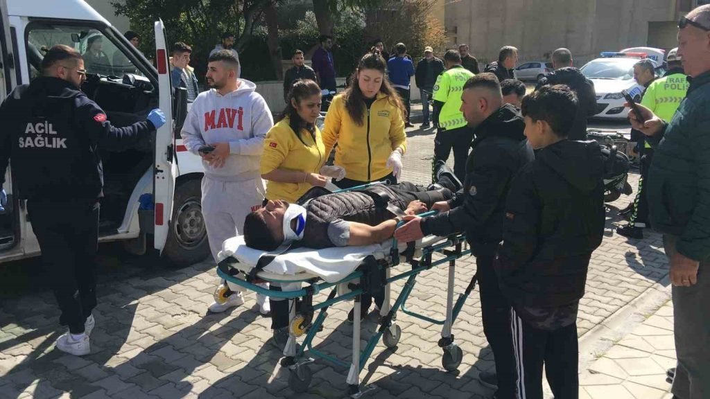 Söke’de motosikletler çarpıştı: 2 yaralı